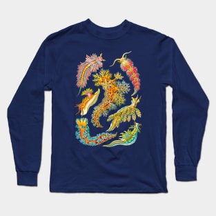 Ernst Haeckel Nudibranch Sea Slugs Long Sleeve T-Shirt